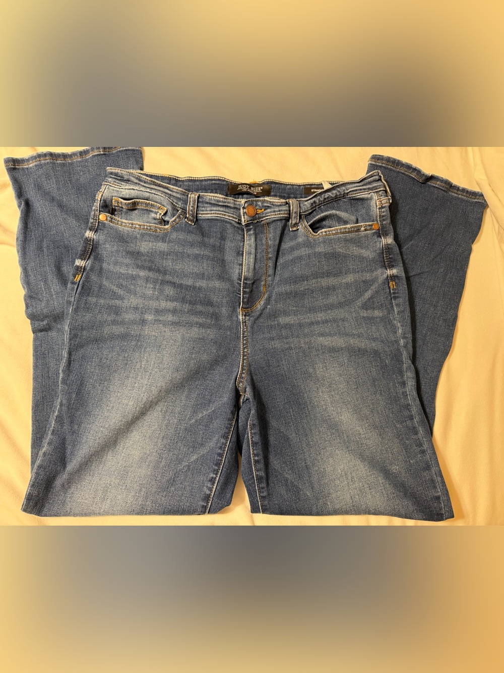 Judy Blue Straight Fit Denim Jeans Size 15/32 - Picture 4 of 6